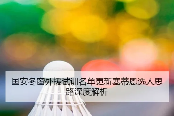 国安冬窗外援试训名单更新塞蒂恩选人思路深度解析